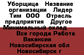 Уборщица › Название организации ­ Лидер Тим, ООО › Отрасль предприятия ­ Другое › Минимальный оклад ­ 18 000 - Все города Работа » Вакансии   . Новосибирская обл.,Новосибирск г.